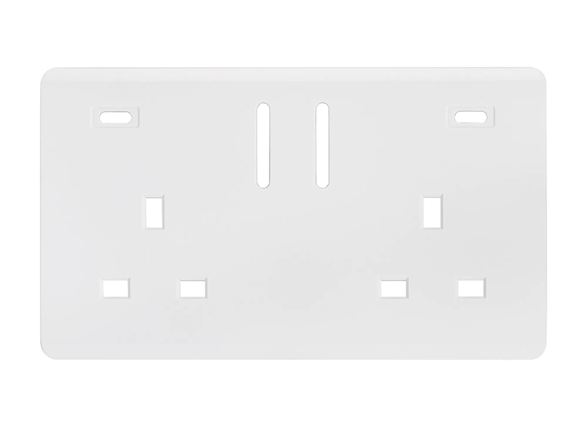 Ice White Spare Plate Wiring Accessories Trendi Decorative Screwless